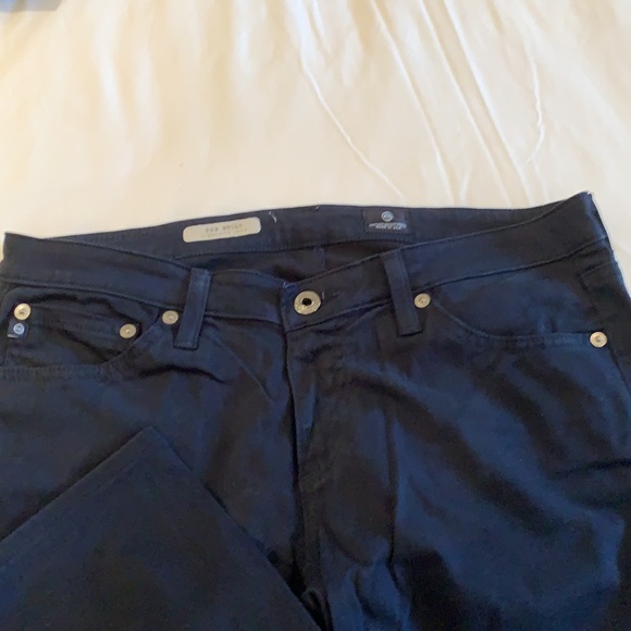 AG THE STILT CIGARETTE LEG JEANS IN SOFT PIMA COTTON COLOR DARK NAVY BLUE - Picture 12 of 16